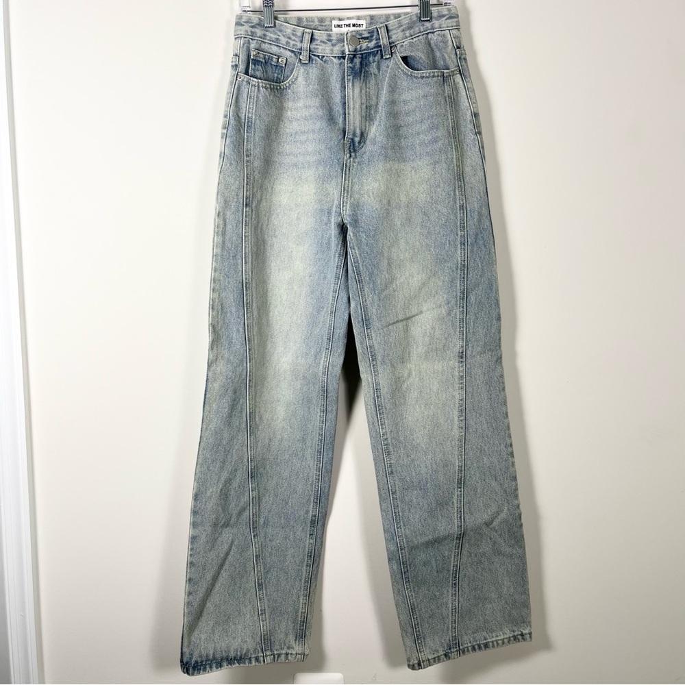 Musinsa Korean Like The Most Womens Light Blue Straight Leg Jeans Size Small